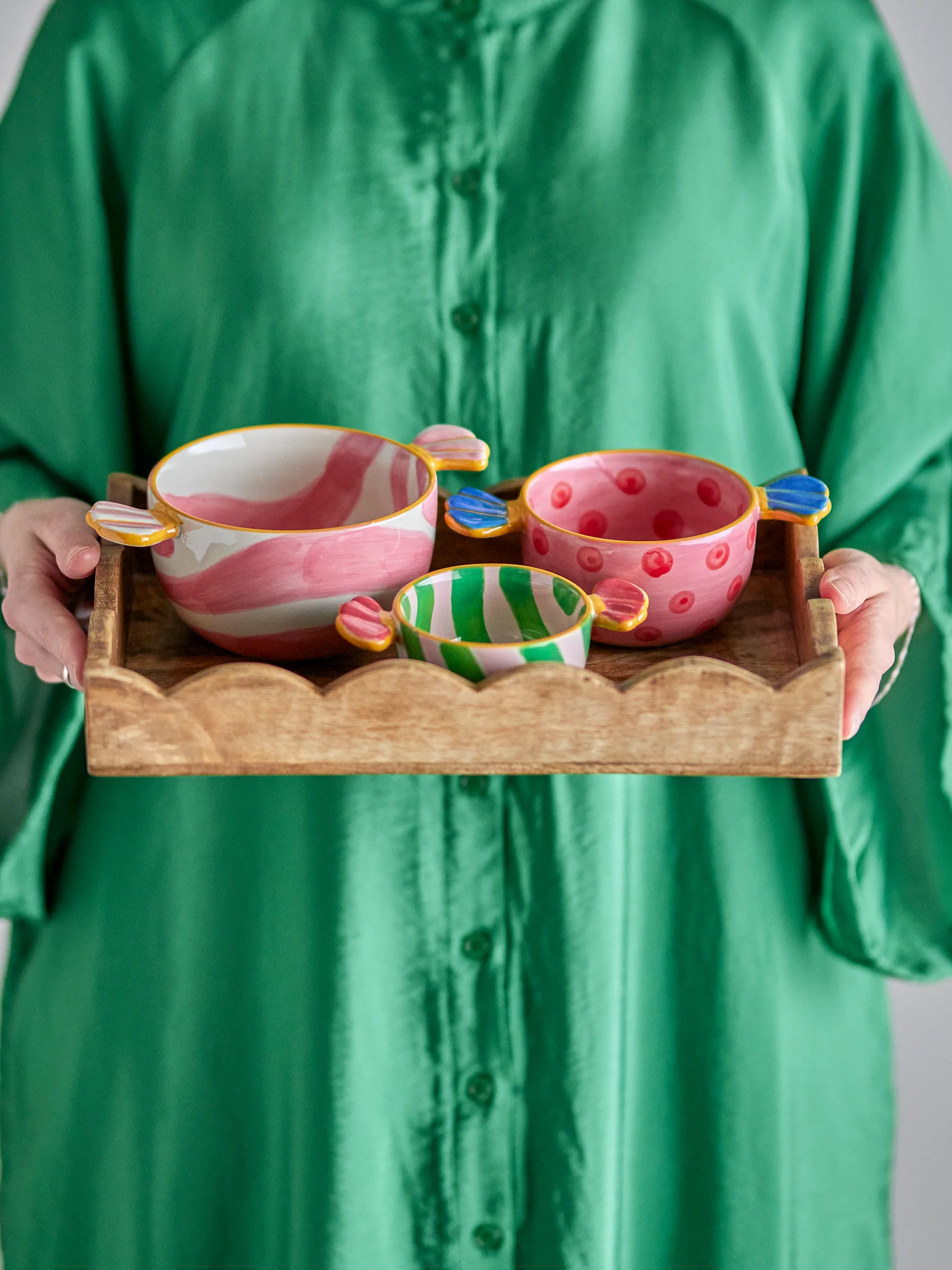 Bols Caramella, 3 pièces, Rose Bloomingville