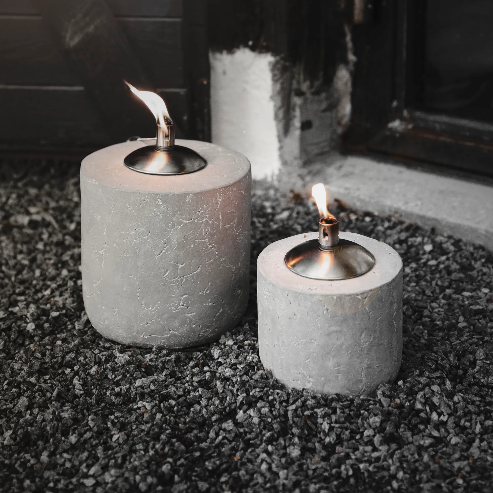 Bols de service Sienna, Orange-noir Bloomingville