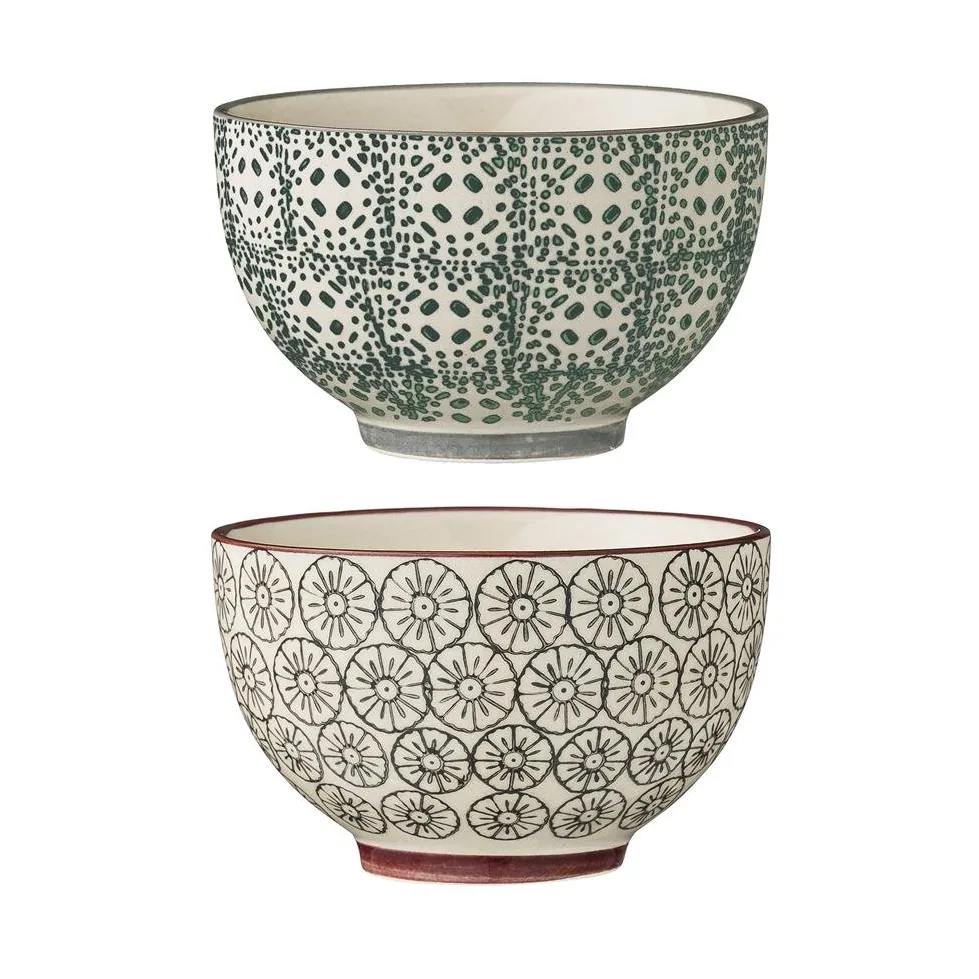 Bols Karine Ø 10 cm -2 pièces gris-vert,  Bloomingville