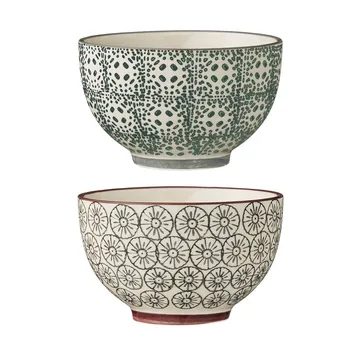 Bols Karine Ø 10 cm -2 pièces gris-vert - Bloomingville