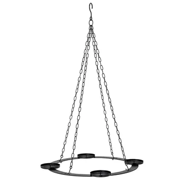 Bougeoir de l'avent Jutta chandelier Ø40 cm - Noir - Bloomingville
