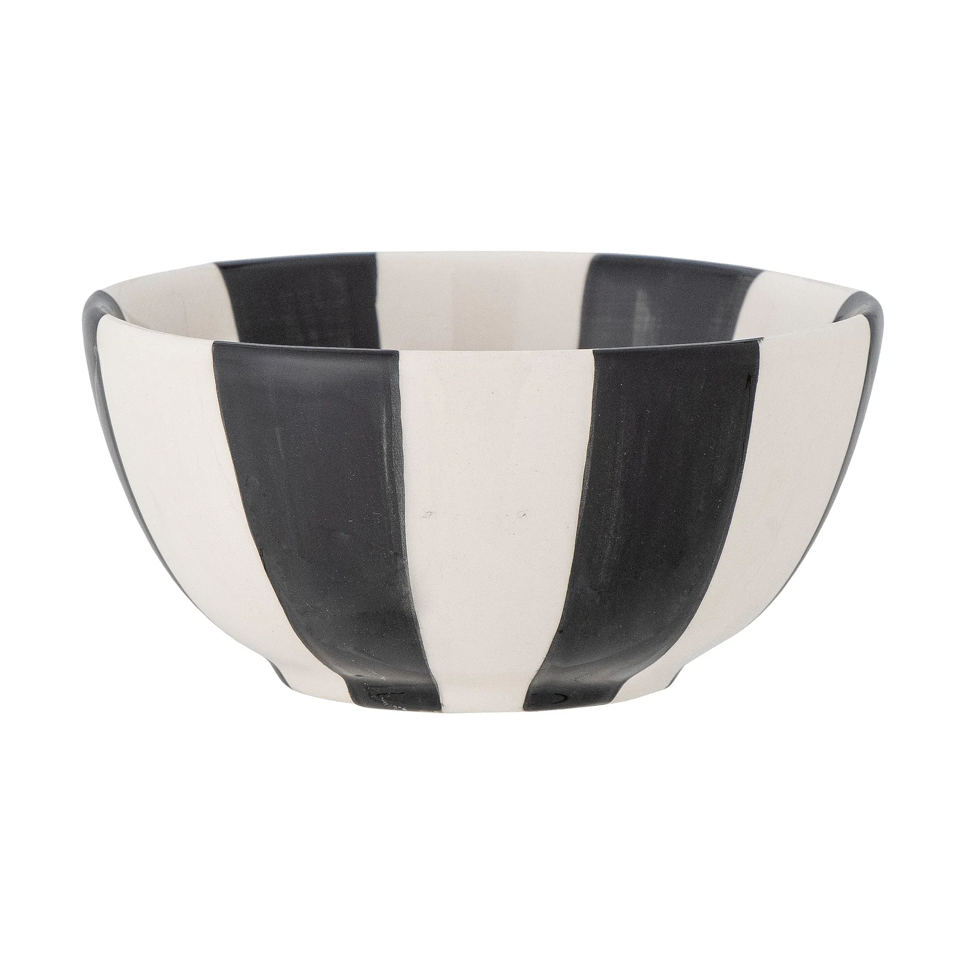 Bougeoir Eja Ø9 cm, Noir et blanc Bloomingville