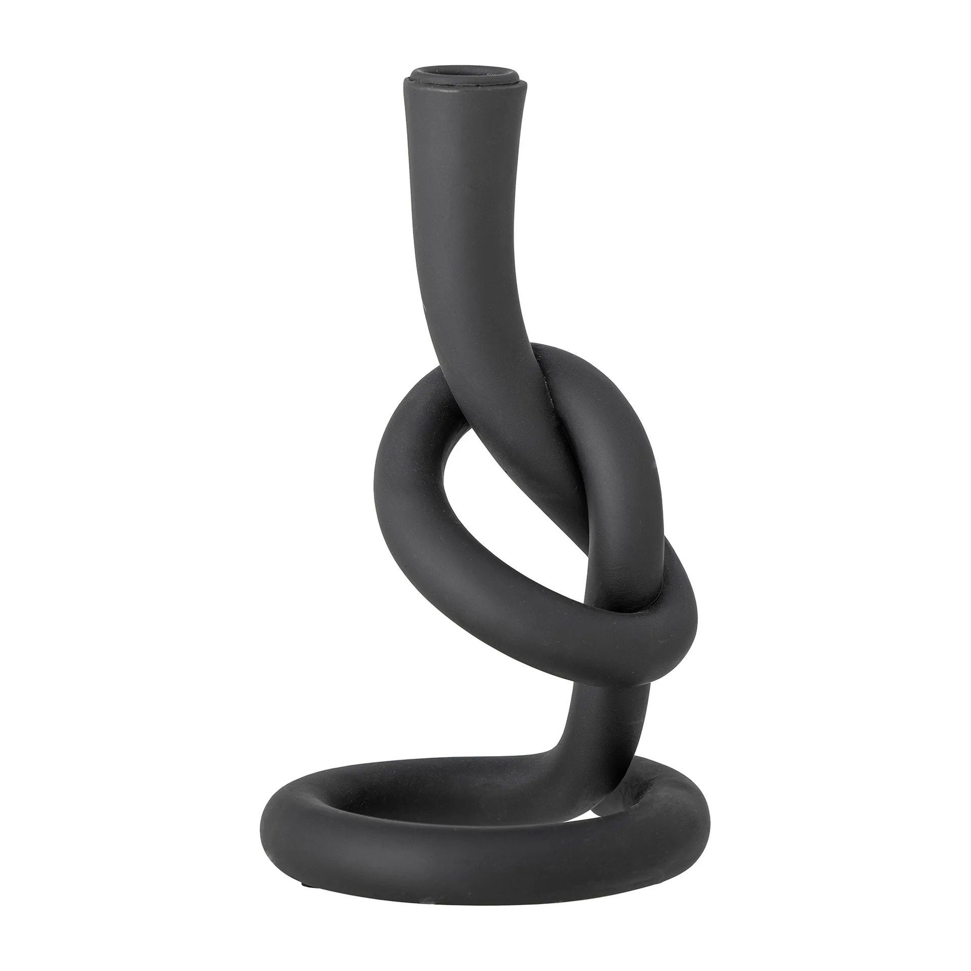 Bougeoir Flikka 21,5 cm, Noir Bloomingville