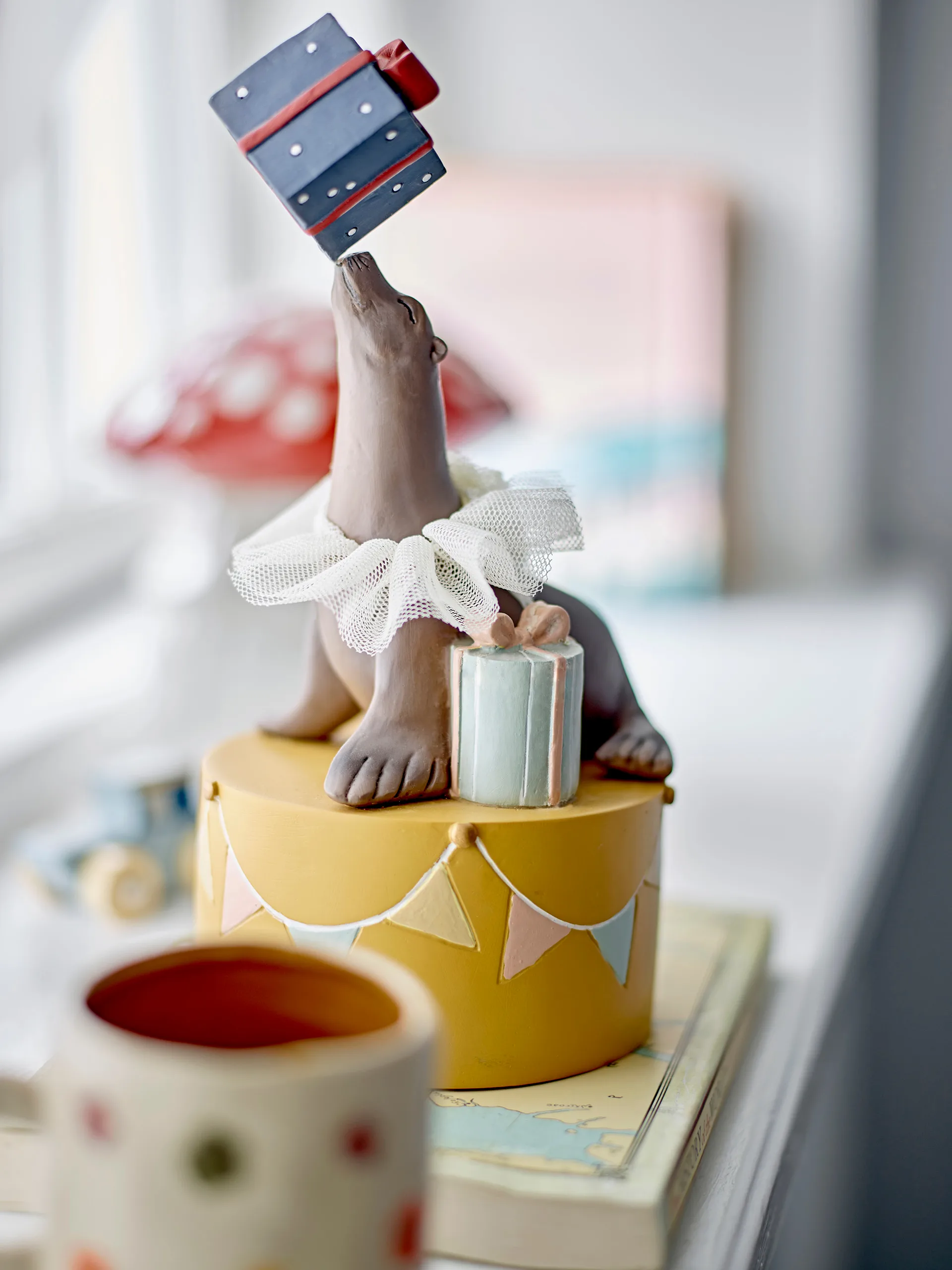 Bougeoir Flor lion de mer, 19 cm Bloomingville