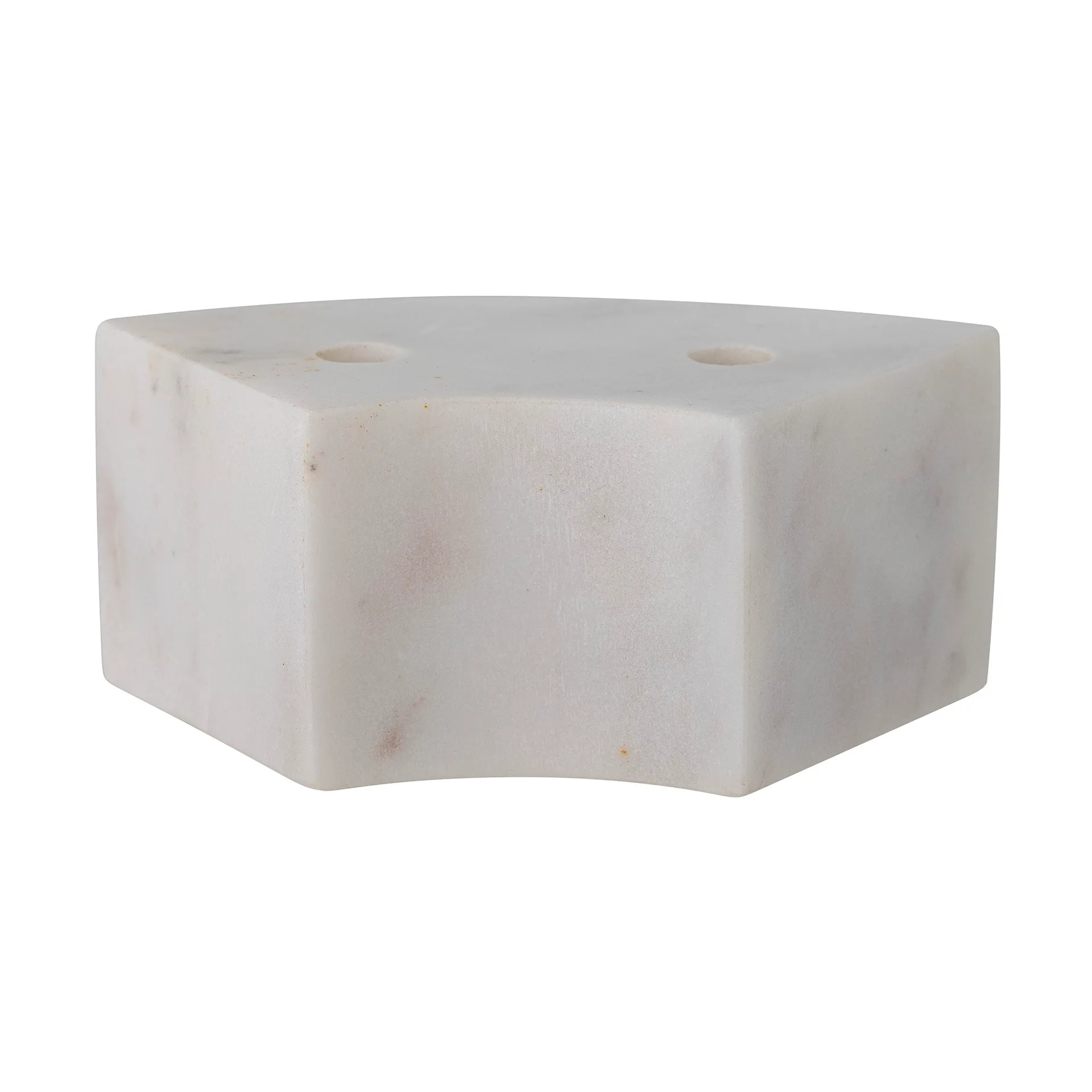 Bougeoir Florida 14,5x6x7,5 cm, White marble Bloomingville