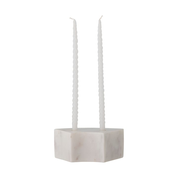 Bougeoir Florida 14,5x6x7,5 cm - White marble - Bloomingville