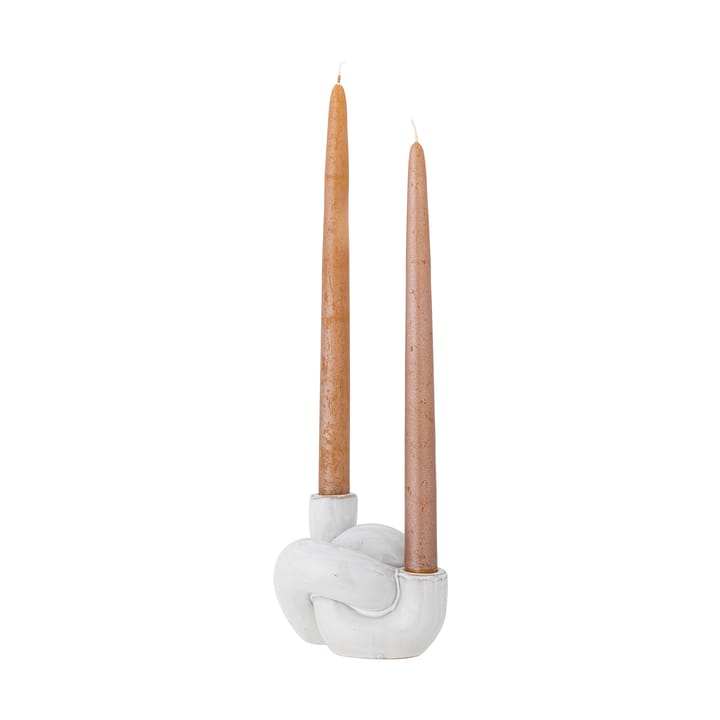 Bougeoir Haydn knot, Blanc Bloomingville