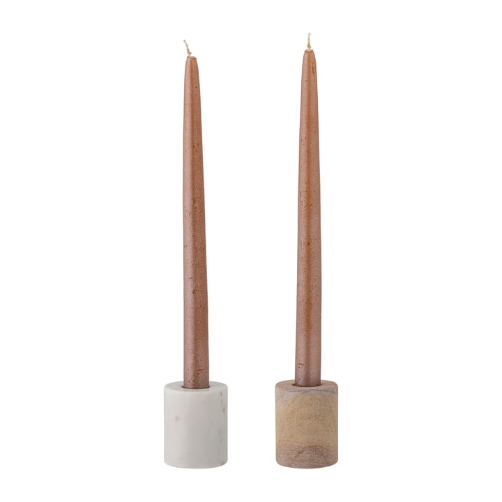 Bougeoir Lavina 2 pièces, Marbre naturel Bloomingville