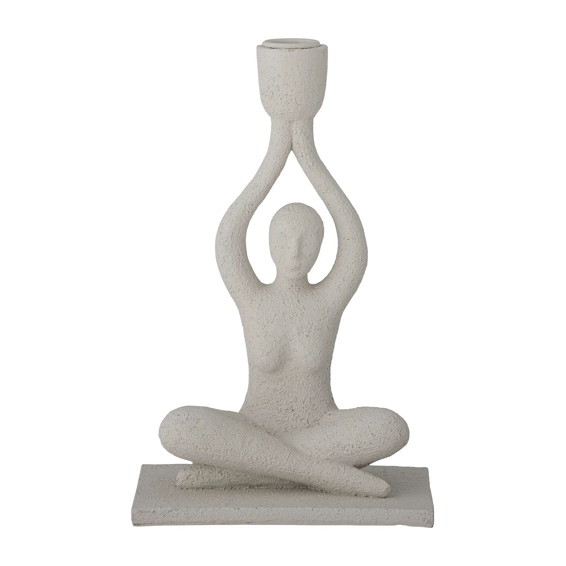Bougeoir Lucie 24 cm, Blanc Bloomingville