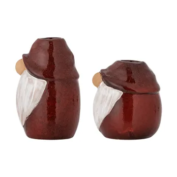 Bougeoir Lyda - Rouge, 2 pièces, Ø7 cm - Bloomingville