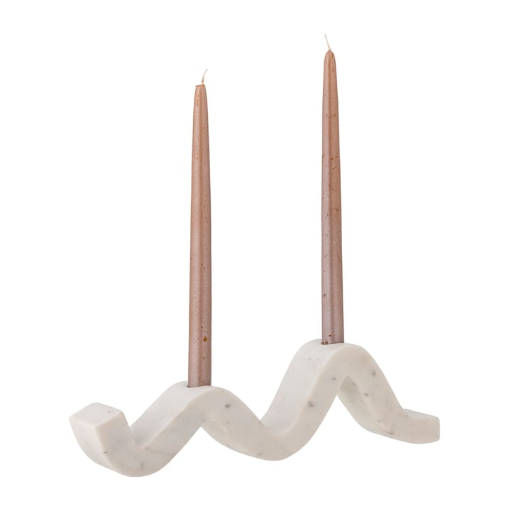 Bougeoir Peggy 37 cm, Marbre blanc Bloomingville
