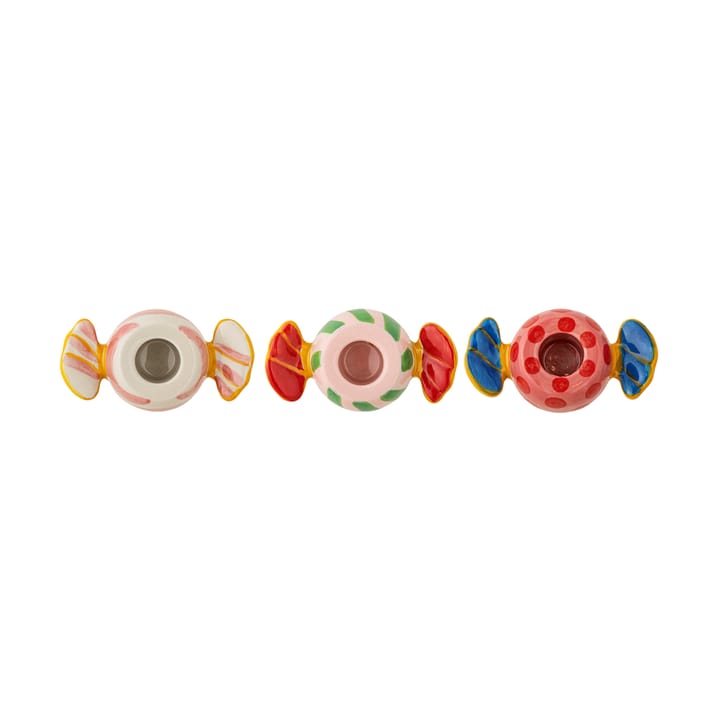 Bougeoirs Caramella, 3 pièces, Rose Bloomingville