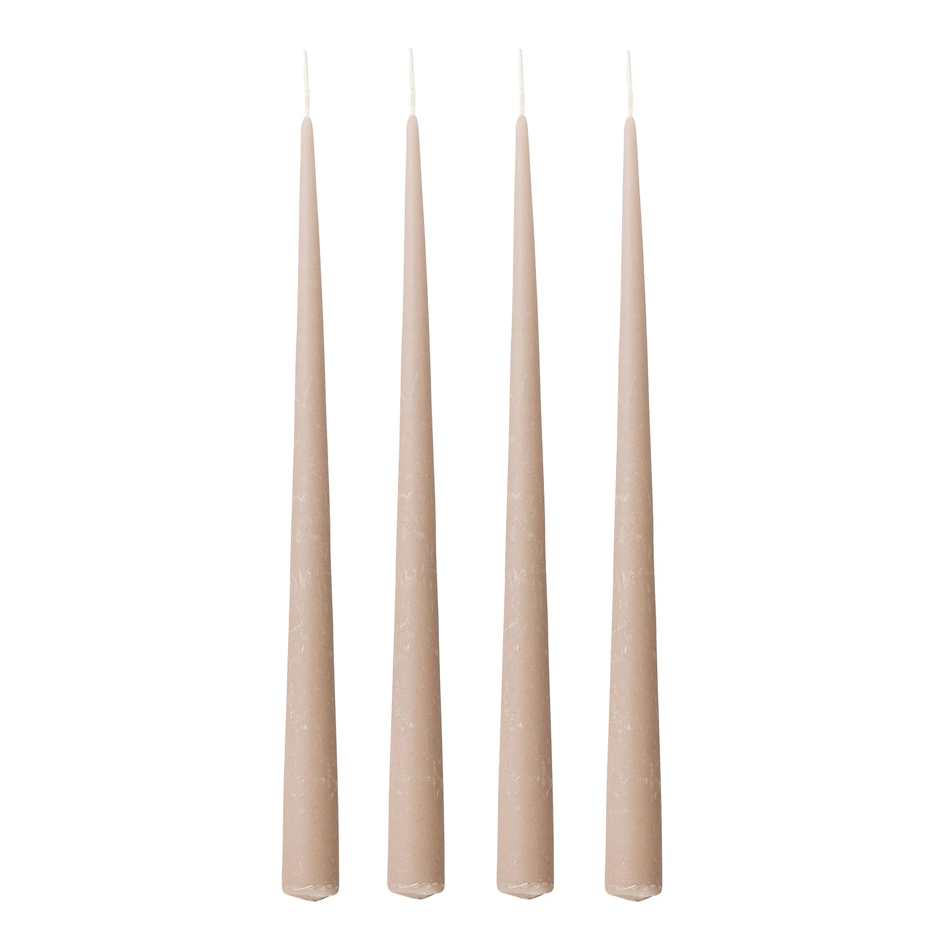 Bougie Velvet Lot de 4, Gris Bloomingville