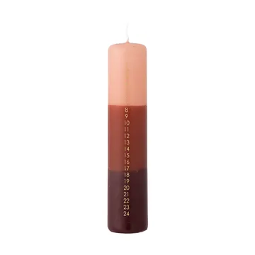 Bougies de l’Avent Dip Dye - Multicolore, 25 cm - Bloomingville