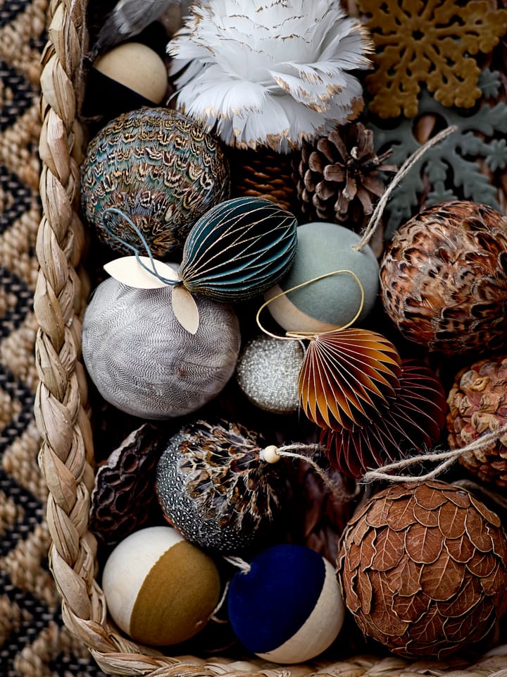Boule de Noël Misba Ø9 cm 4 Pièces, Multi Bloomingville