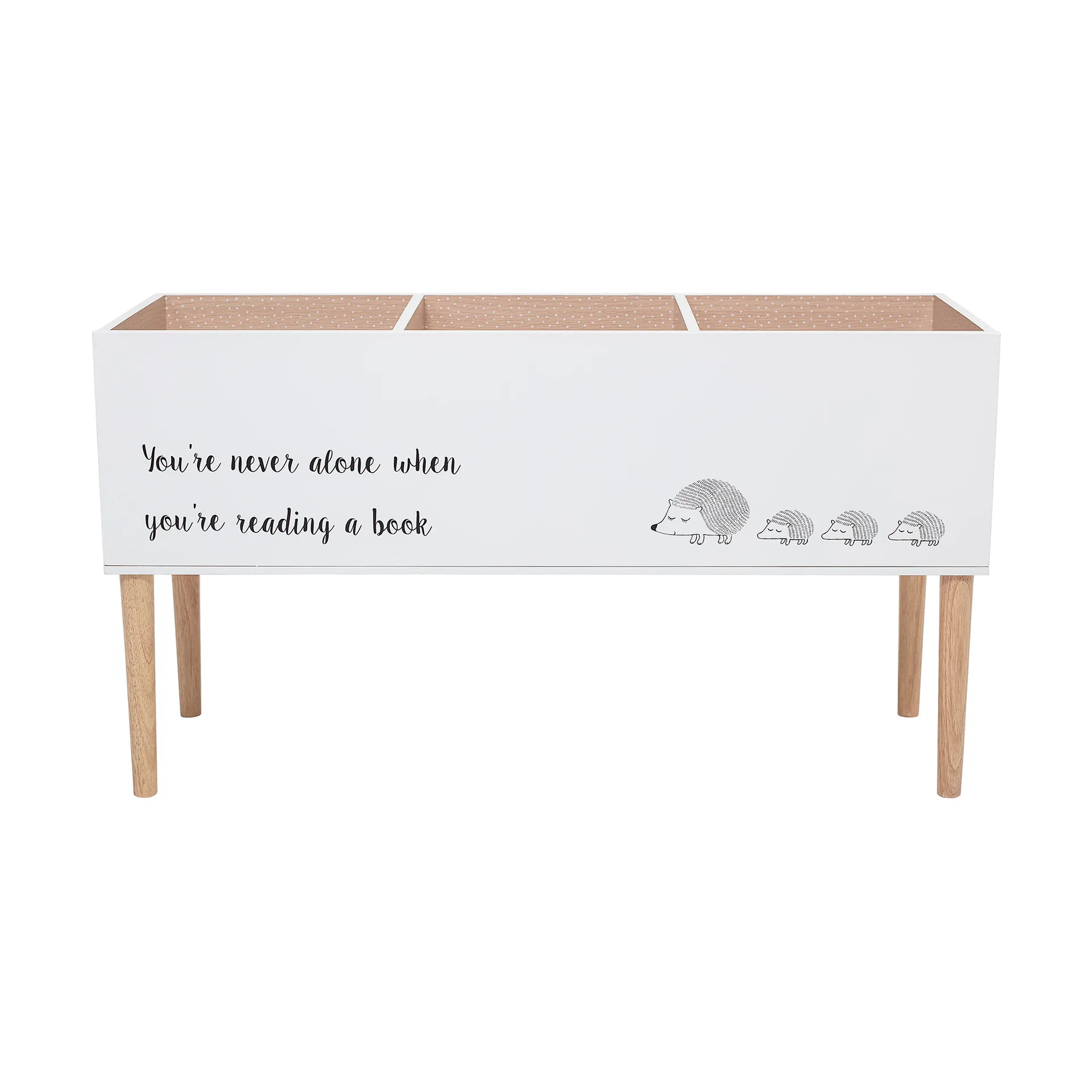 Caisse à livres Salam 50x90 cm, Blanc Bloomingville