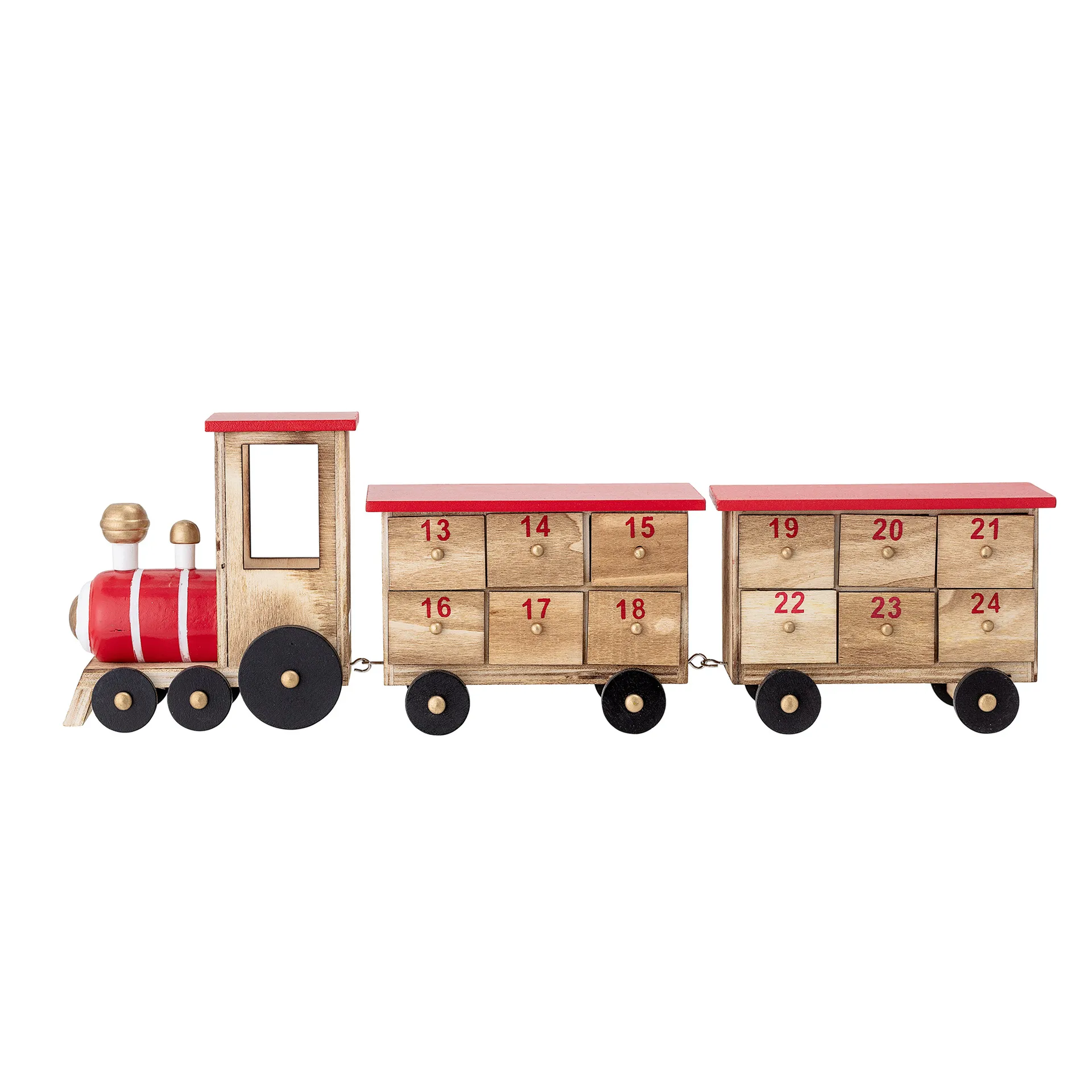 Calendrier de l'Avent Paulownia train, Multi Bloomingville