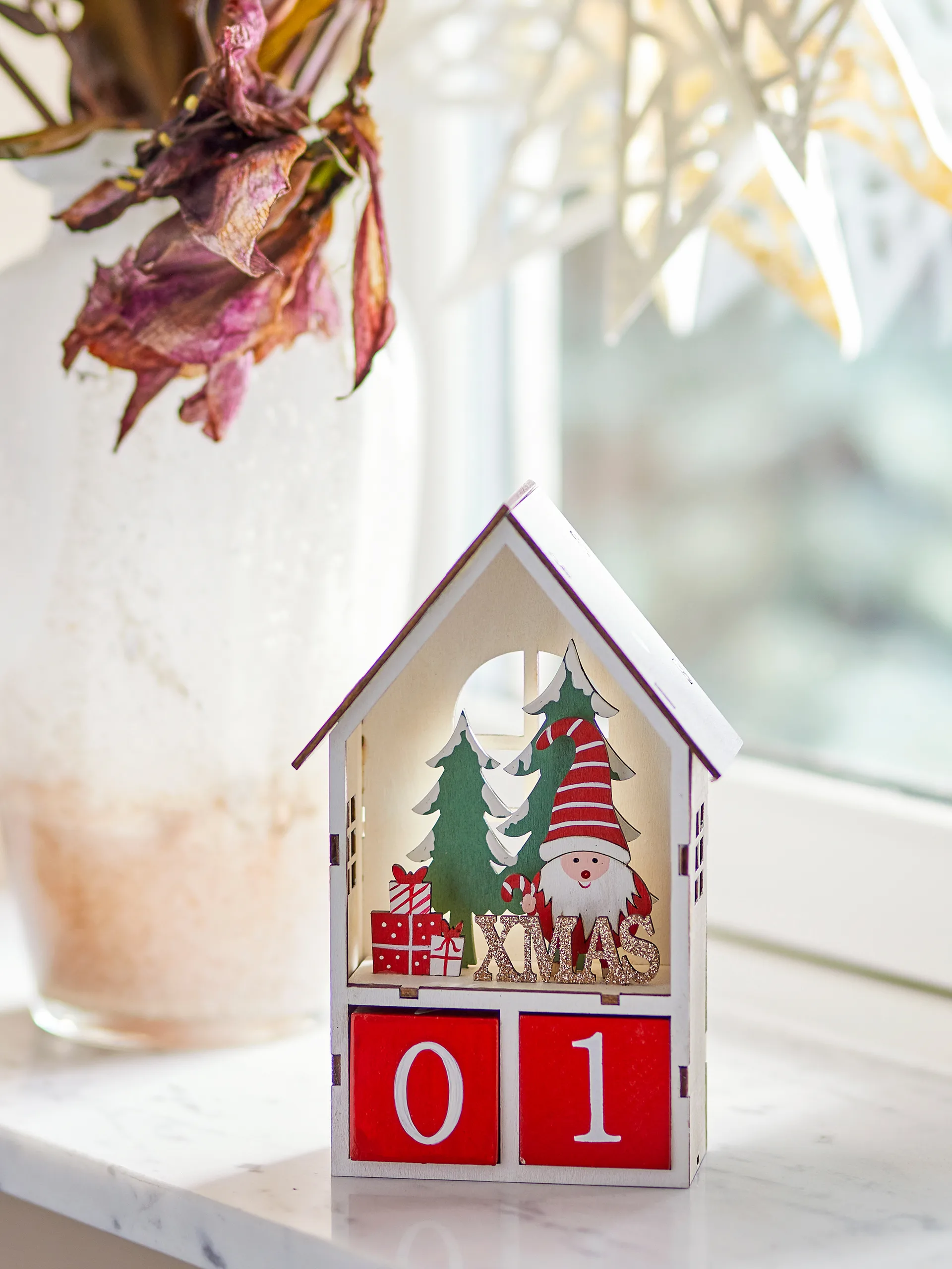 Calendrier Edmund avec date, Rouge Bloomingville