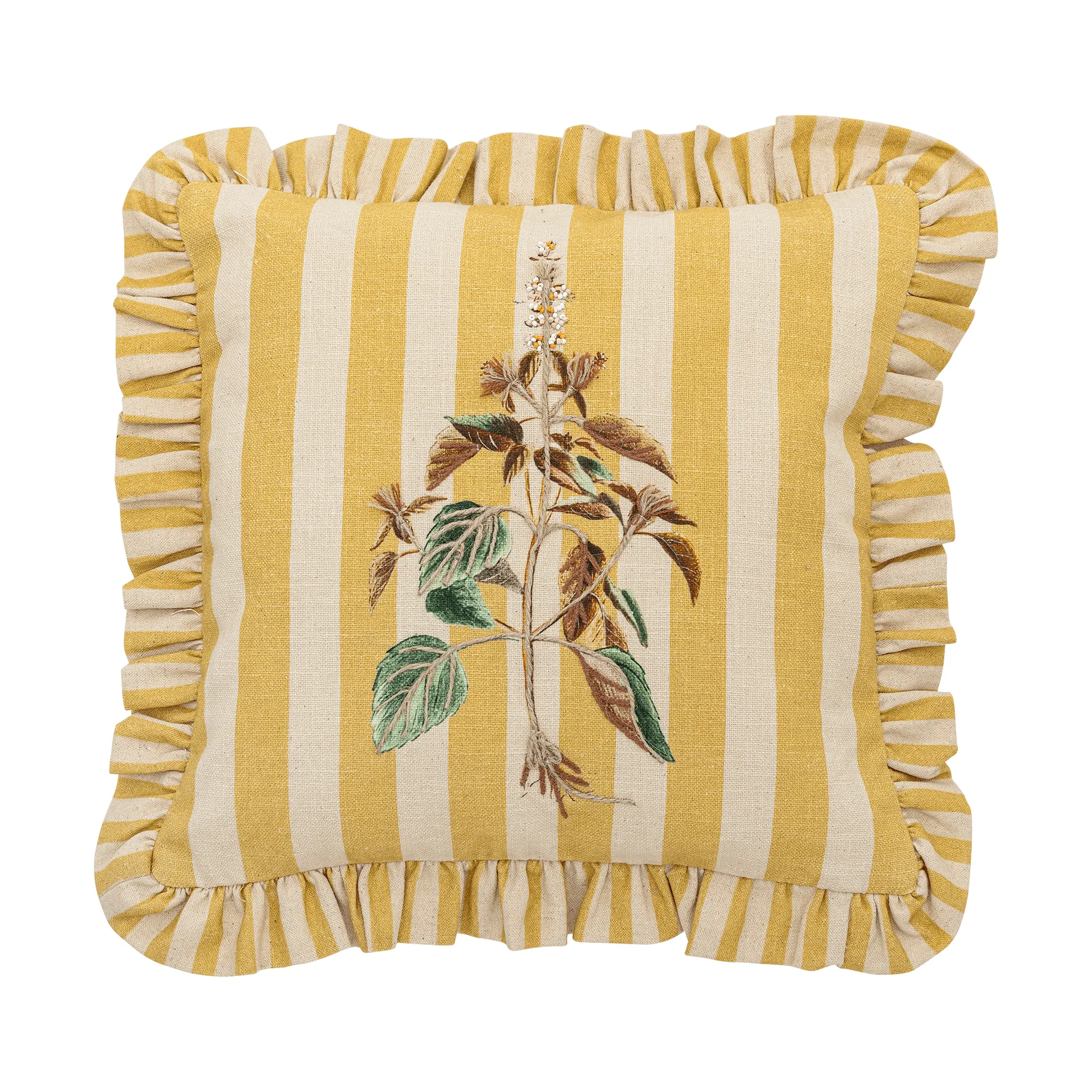 Camila coussin, Jaune, 35x35 cm Bloomingville