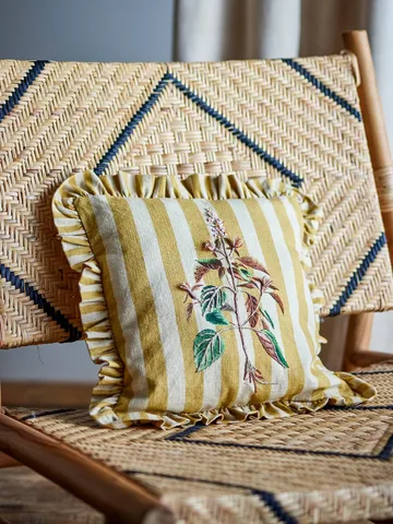 Camila coussin - Jaune, 35x35 cm - Bloomingville