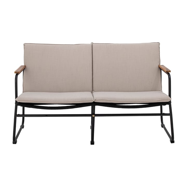 Canapé Hampton 127x71x76 cm - Noir-beige - Bloomingville