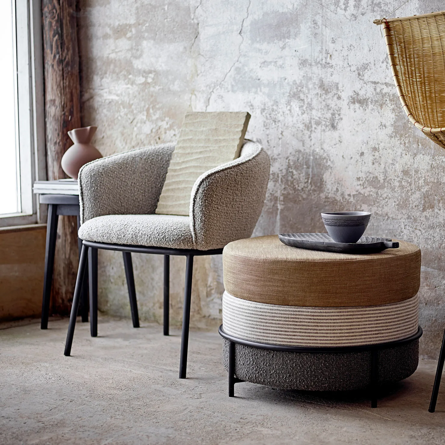 Chaise Cortone, Gris Bloomingville