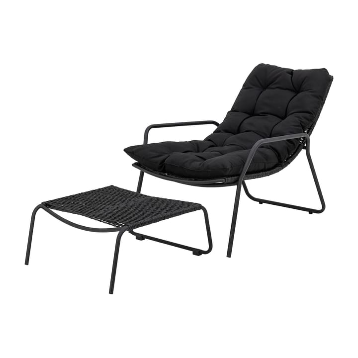 Chaise longue Boel - Noir - Bloomingville