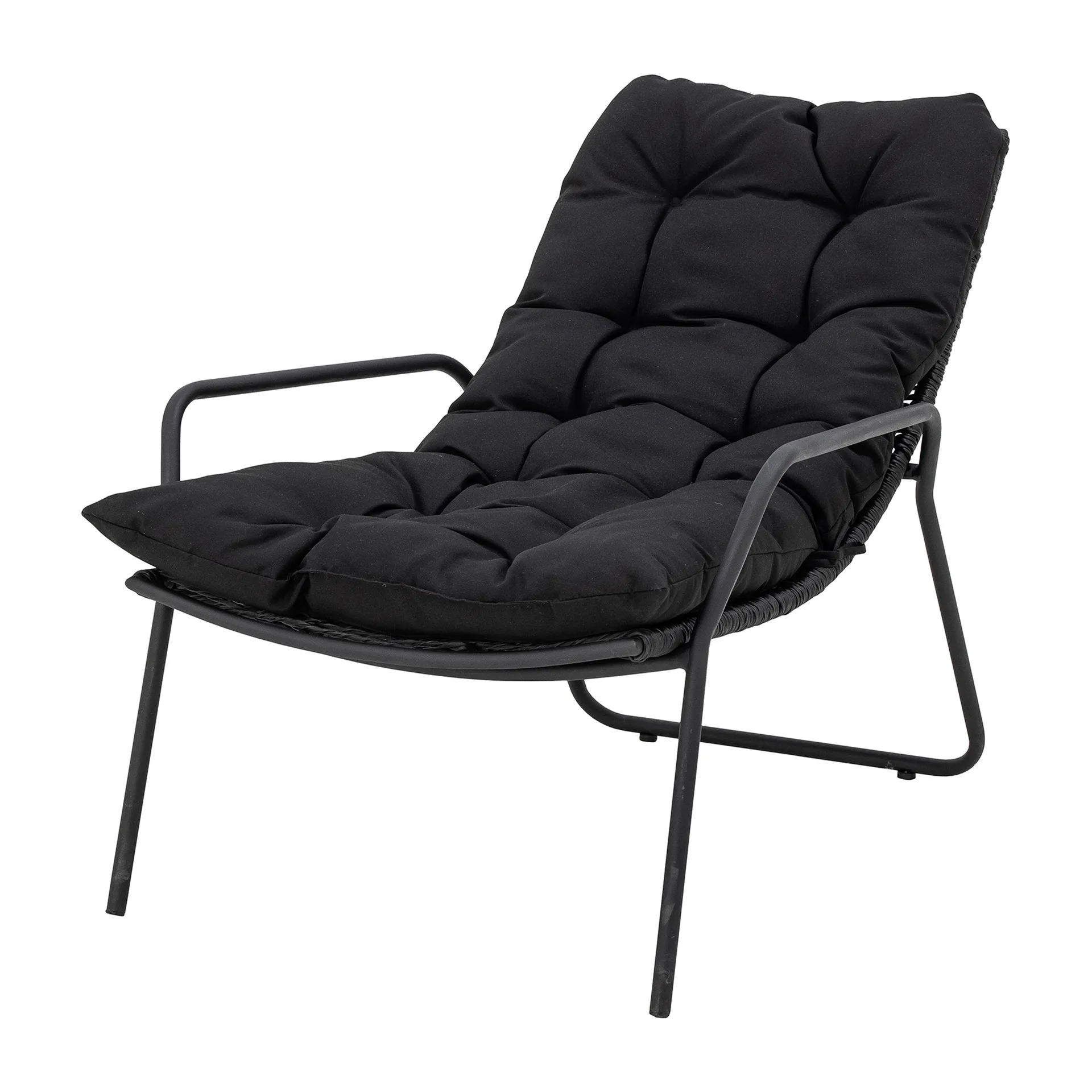 Chaise longue Boel, Noir Bloomingville