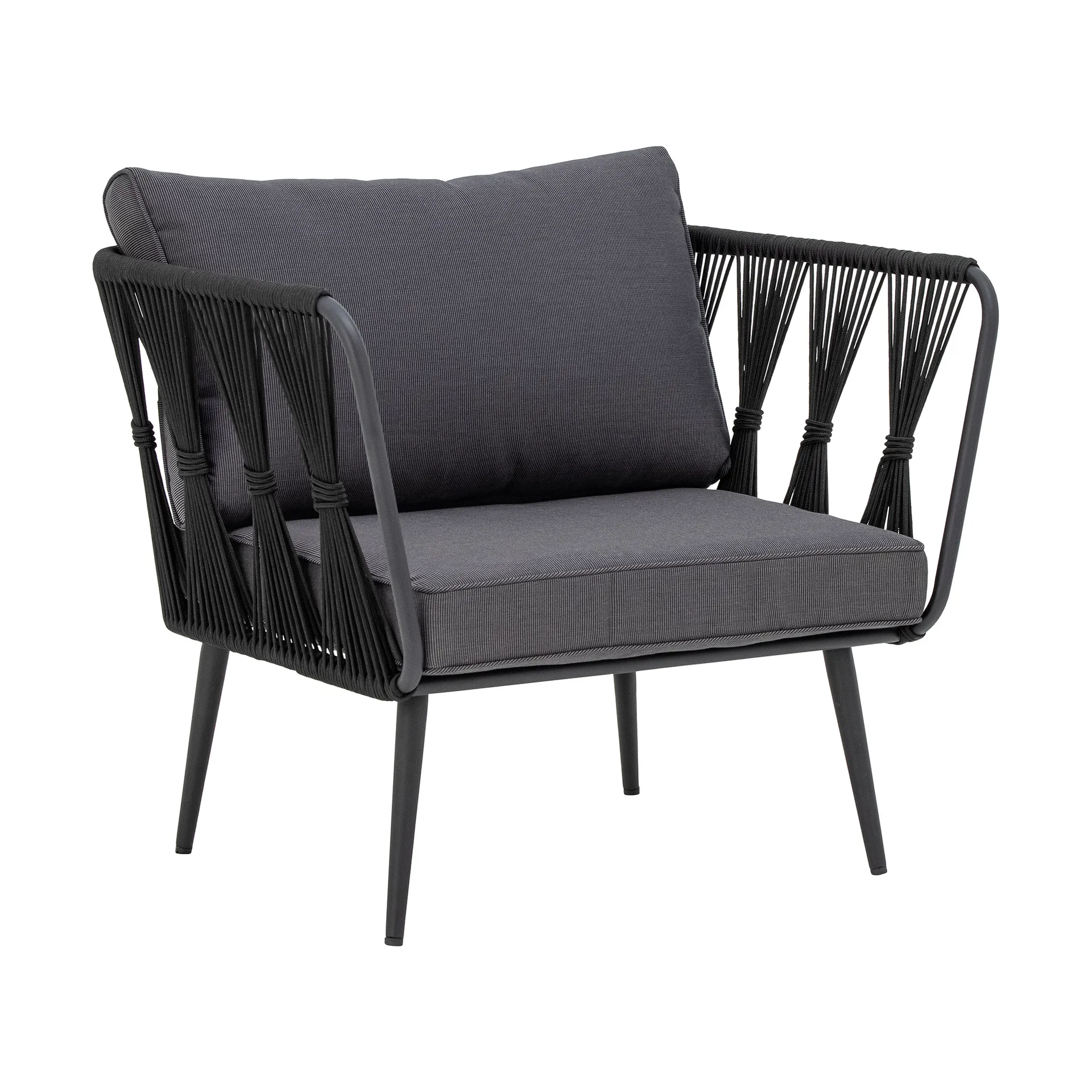 Chaise longue Pavone, Black Bloomingville