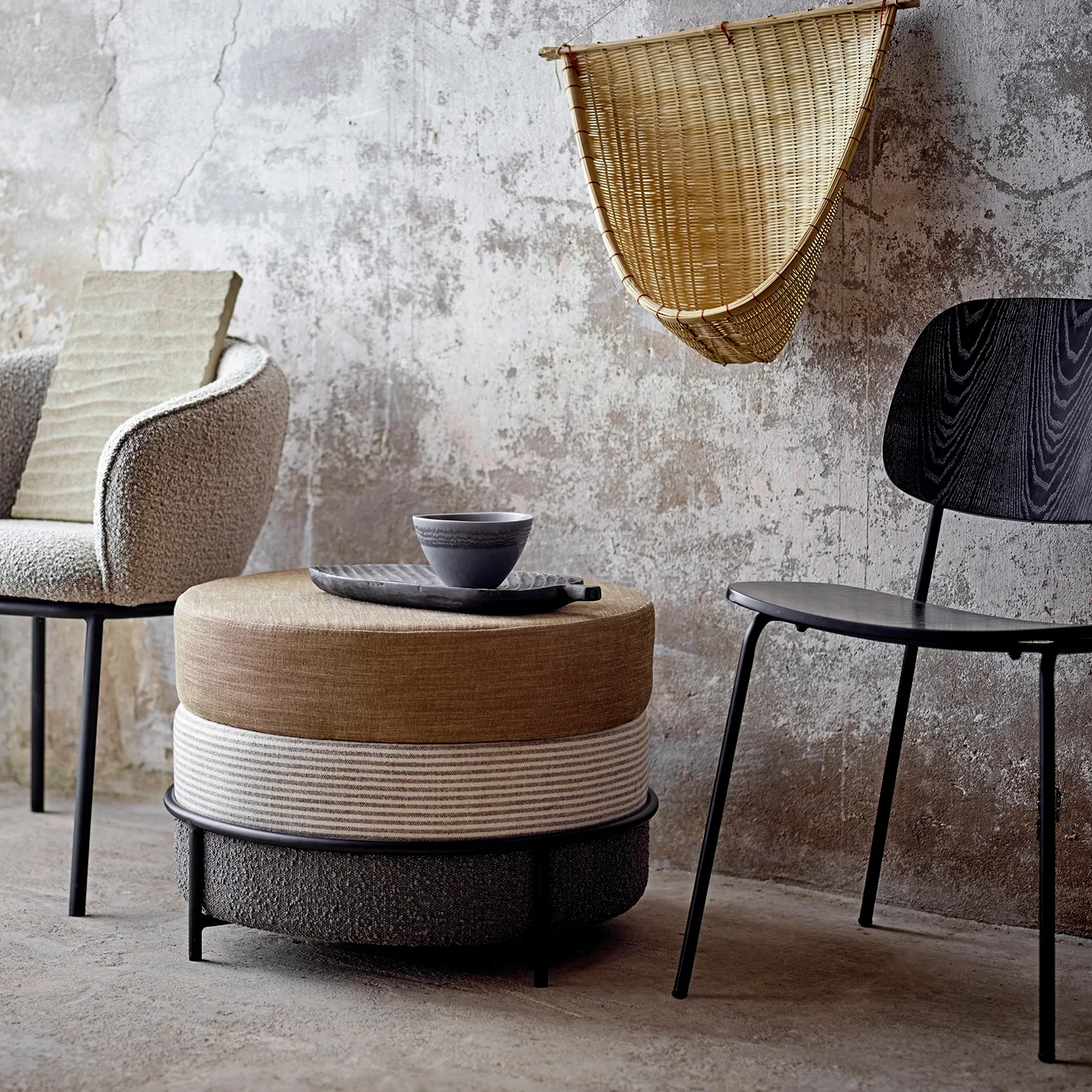 Chaise Monza, Noir Bloomingville