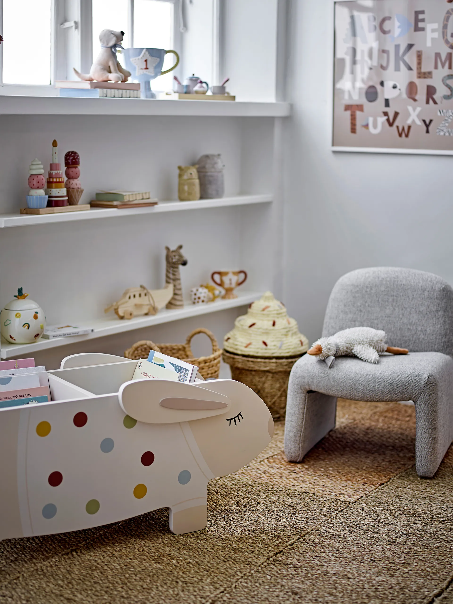 Chaise Neel 40x51 cm, Gris Bloomingville