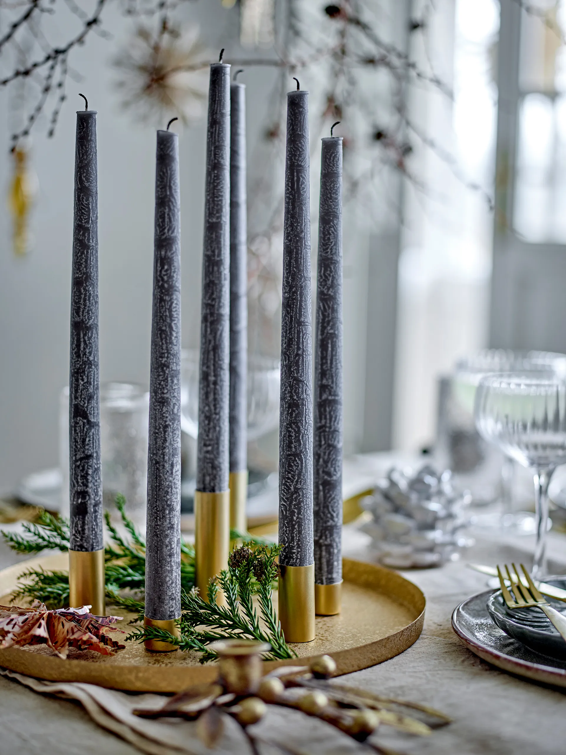 Chandelier de l'Avent Maxime Ø30 cm, Or Bloomingville