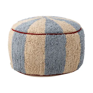 Charoline pouf Ø44 cm - Bleu-blanc-rouge - Bloomingville