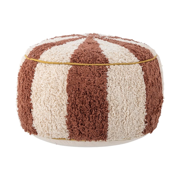 Charoline pouf Ø44 cm - Marron blanc - Bloomingville