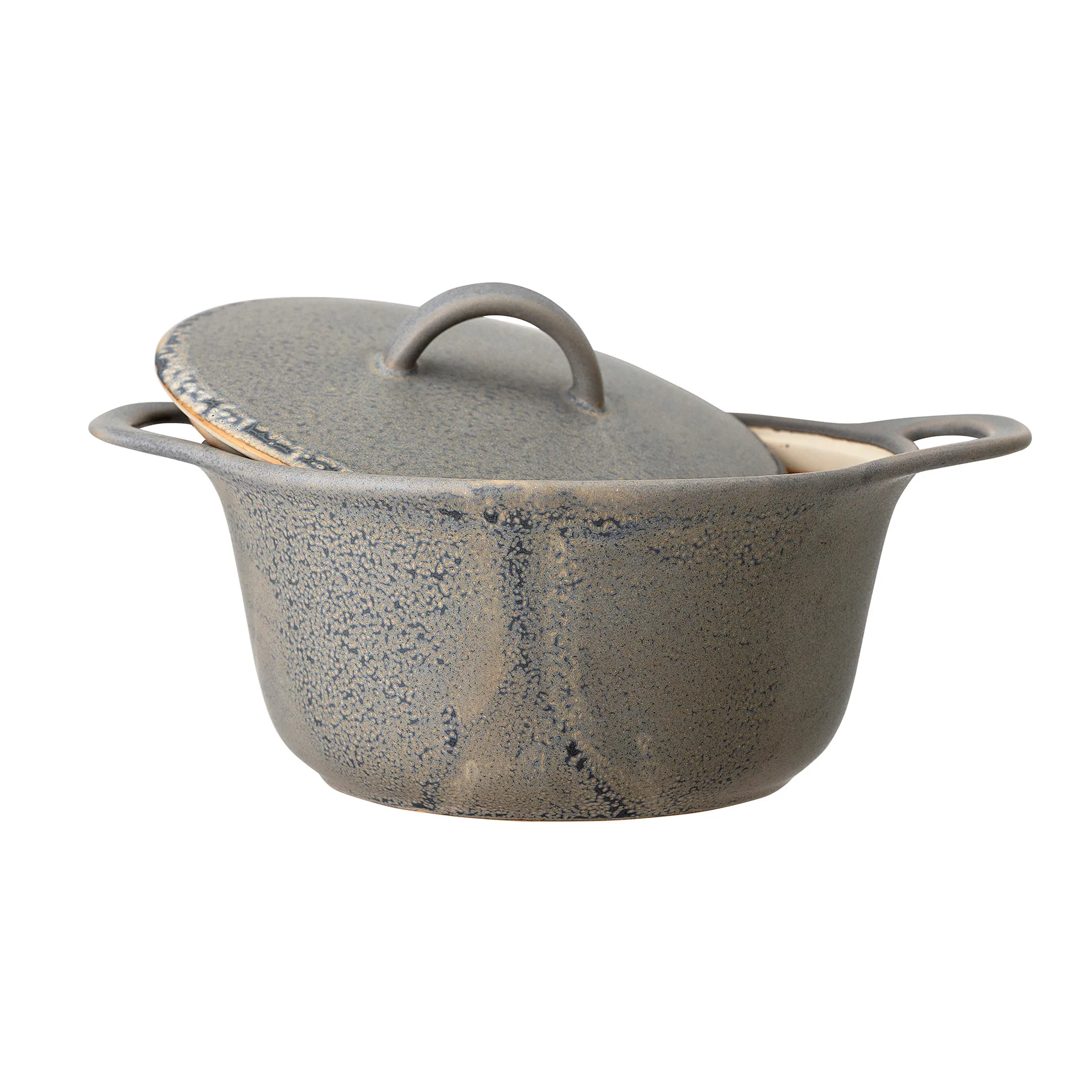 Cocotte de service Kendra grès, Gris Bloomingville