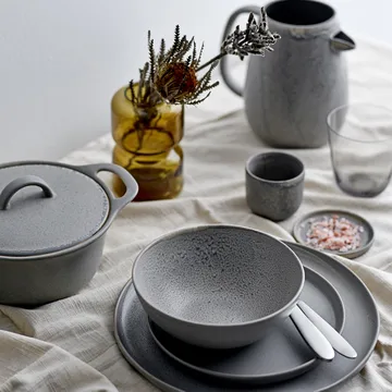 Cocotte de service Kendra grès - Gris - Bloomingville