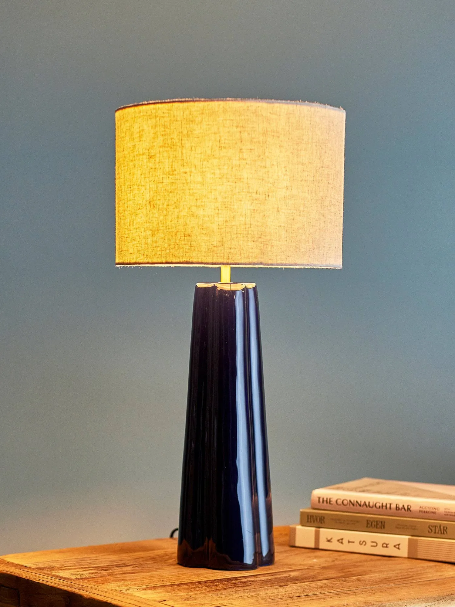 Cornelie lampe de table, Blue, Ø30 cm Bloomingville