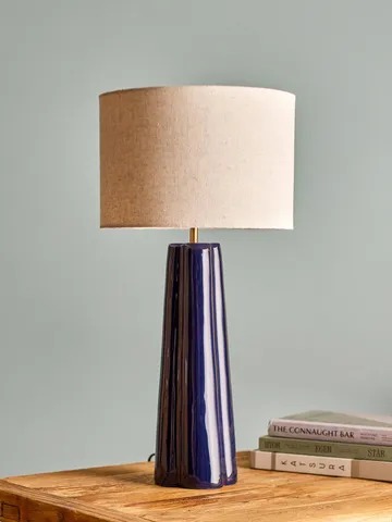 Cornelie lampe de table - Blue, Ø30 cm - Bloomingville
