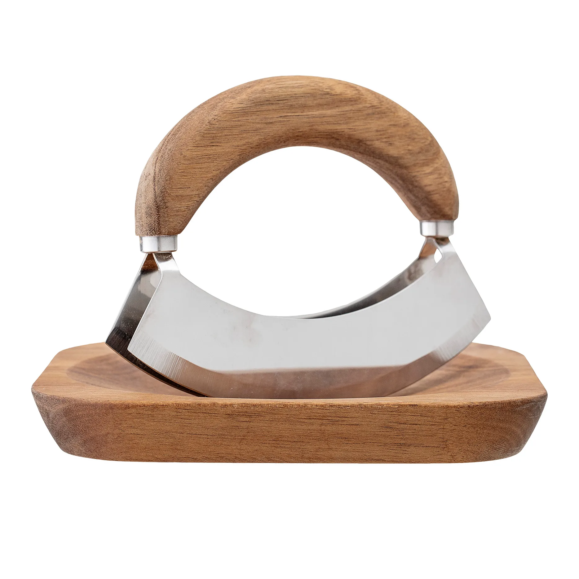 Coupe herbes aromatiques avec planche à découper Bloomingville, Acacia Bloomingville