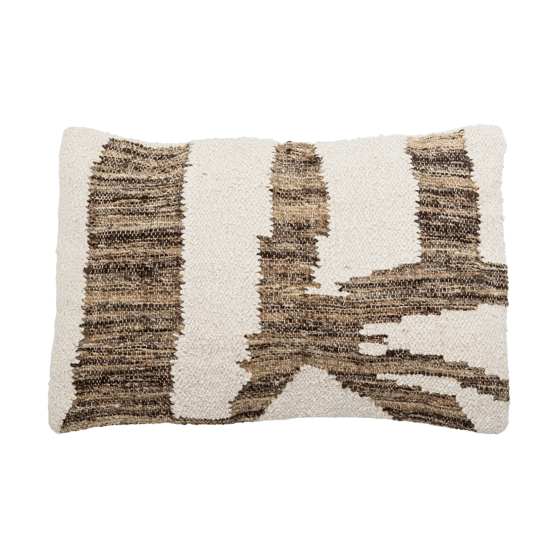 Coussin Abano 40x60 cm, Blanc-brun Bloomingville