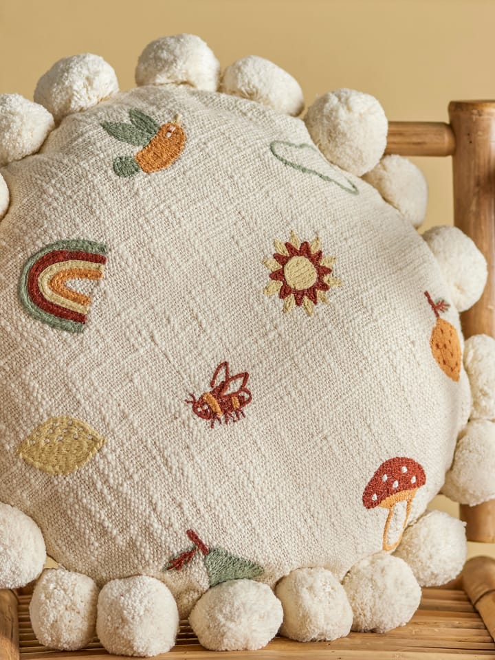 Coussin Agnes Ø40 cm, Nature Bloomingville