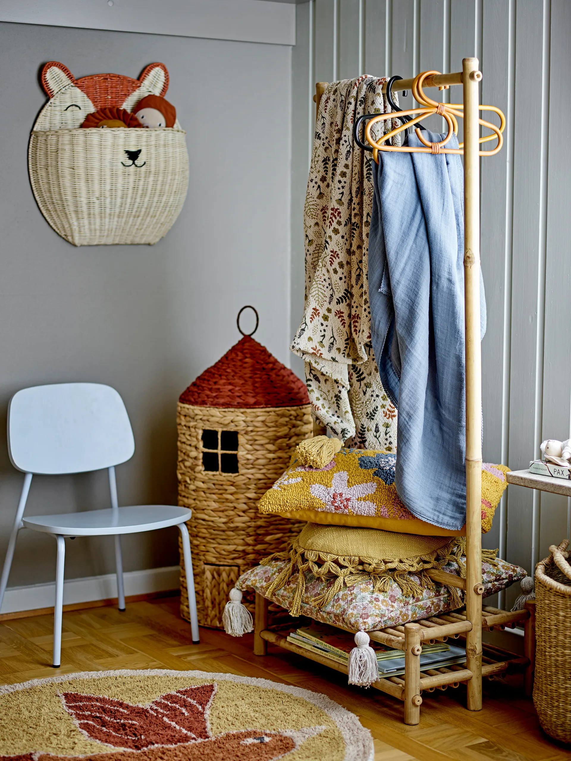 Coussin Amilly 45x45 cm, Marron Bloomingville