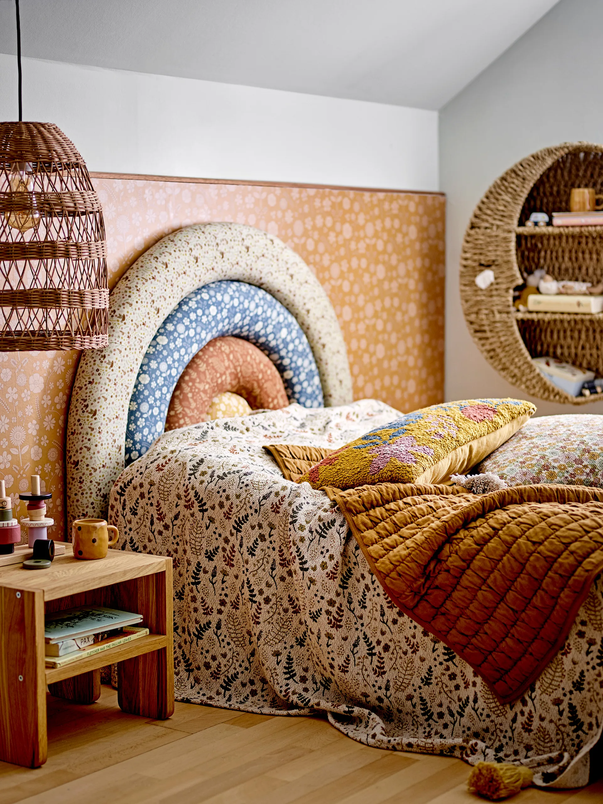 Coussin Amilly 45x45 cm, Marron Bloomingville