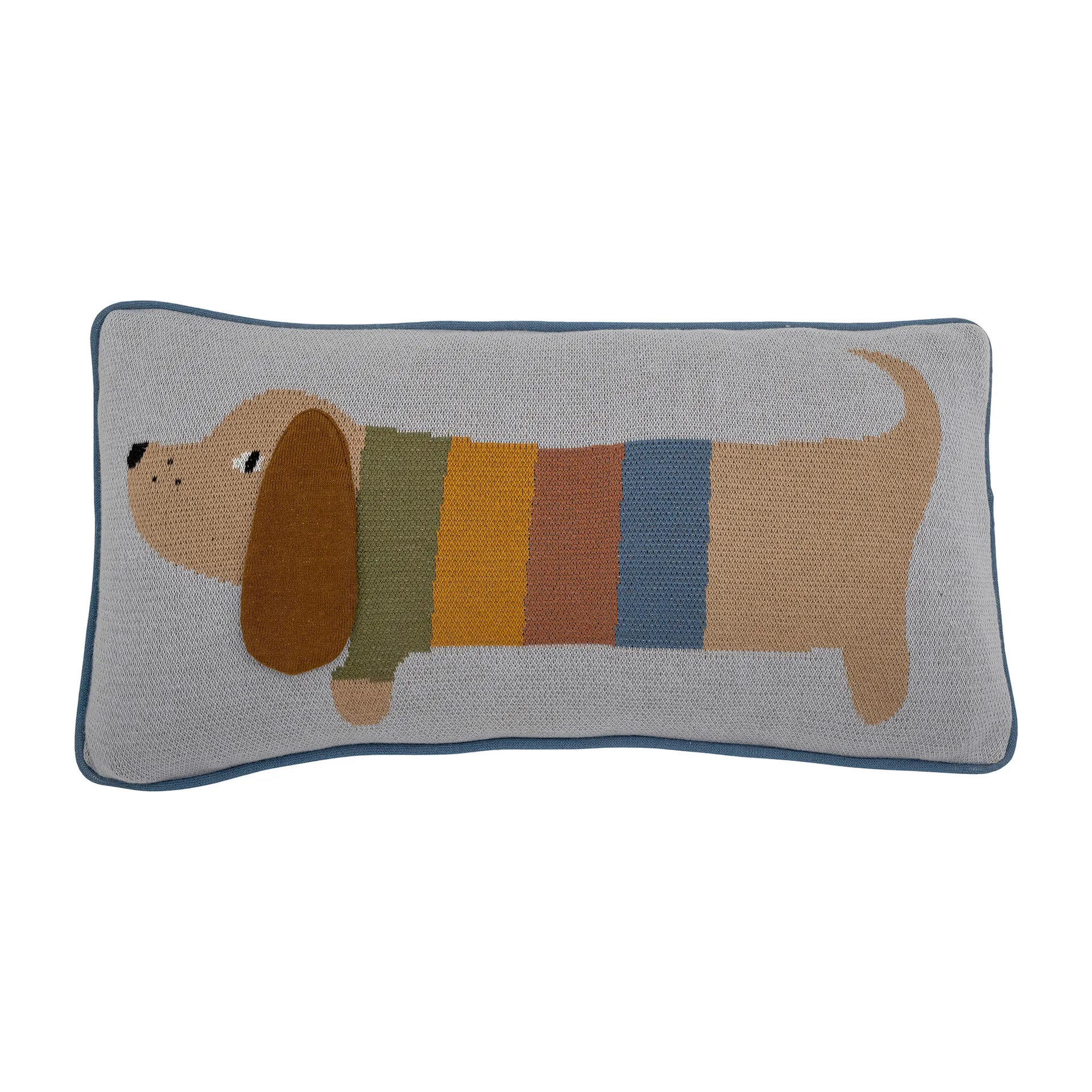 Coussin Charlie 30x60 cm, Bleu Bloomingville
