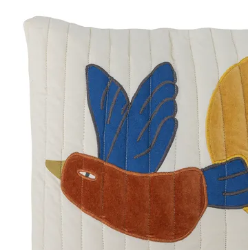 Coussin Colorine en coton 45x45 cm - Naturel - Bloomingville