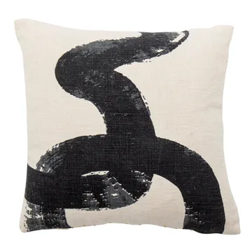 Coussin Ebell 40x40 cm - Blanc-noir - Bloomingville