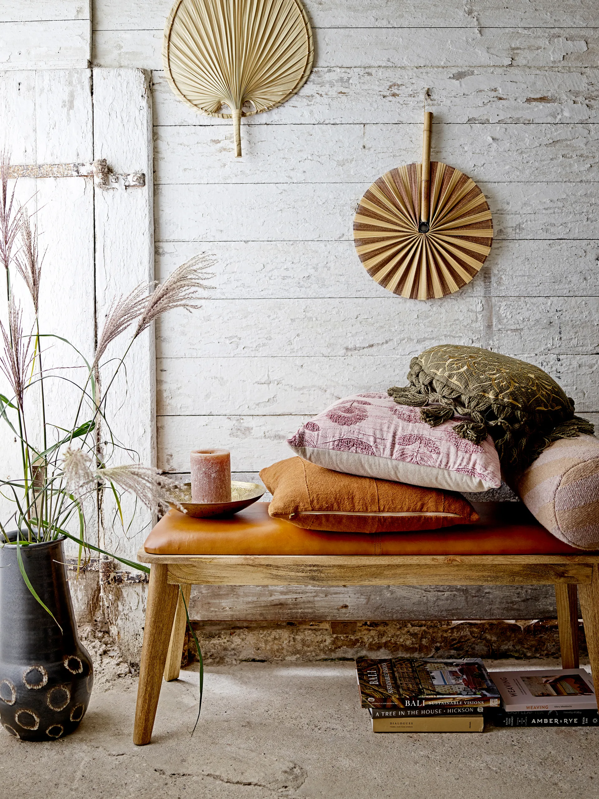 Coussin Kita 45x45 cm, Marron Bloomingville