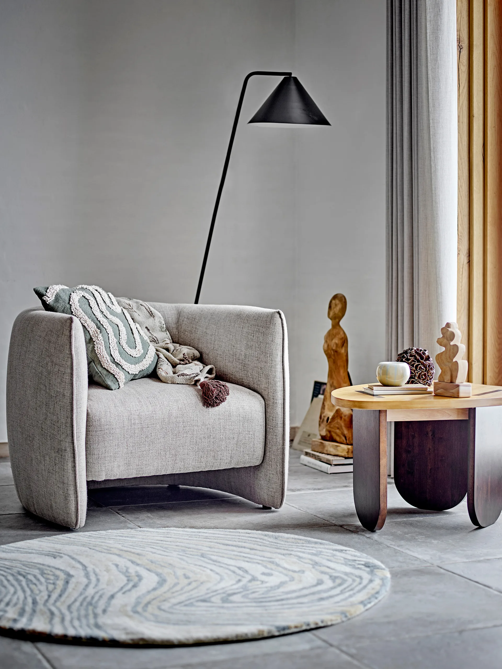 Coussin Mirfield 45x45 cm, Green Bloomingville