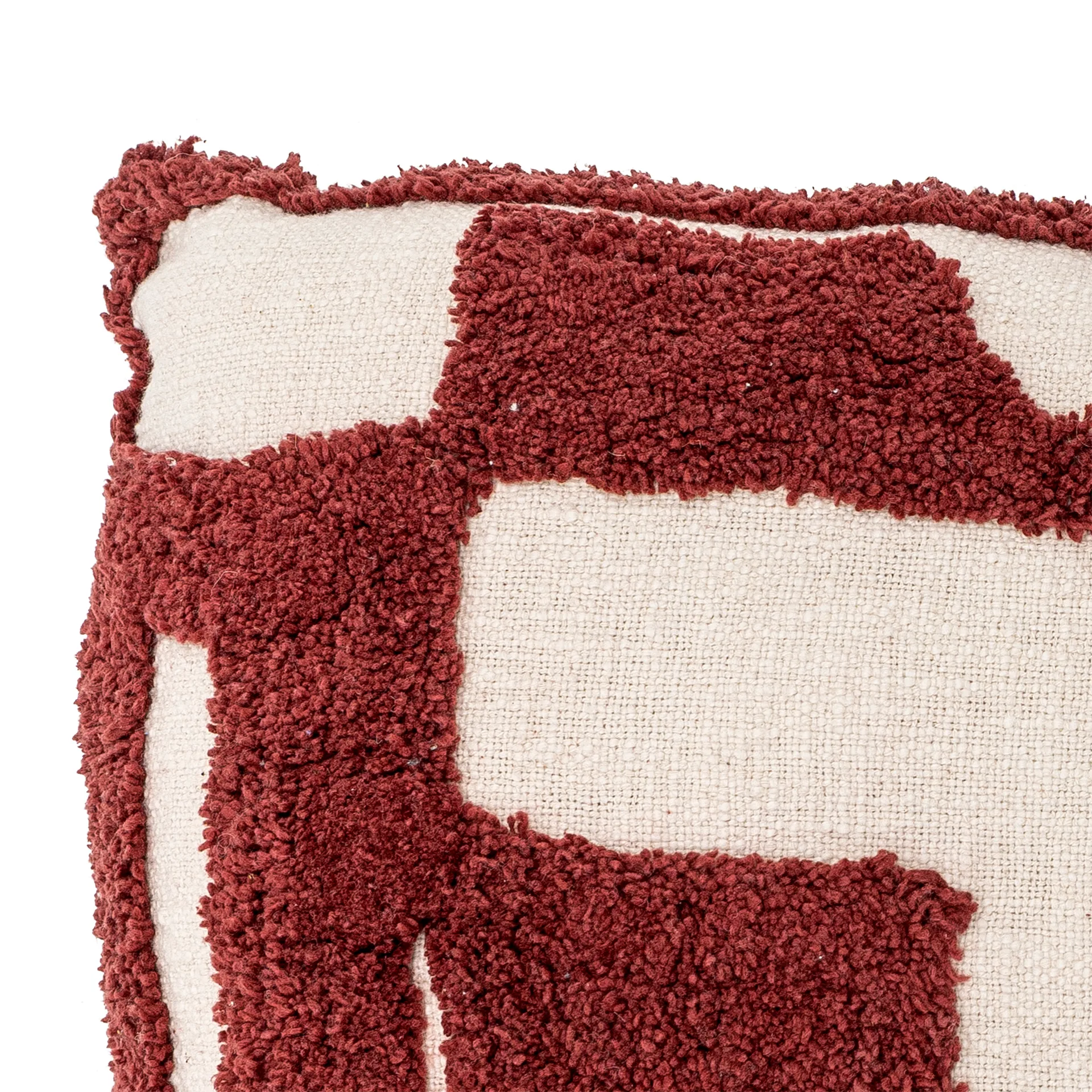 Coussin Olica 60x40 cm, Rouge Bloomingville