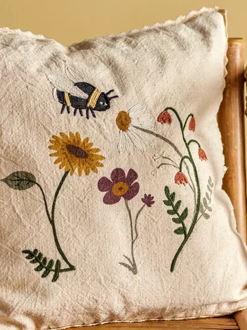 Coussin Tibbe 40x40 cm - Nature floral - Bloomingville